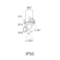 Ariel In&Out m Wall Washer