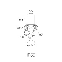 Ariel In&Out F Wall Washer