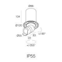 Saturno In&Out F Wall Washer