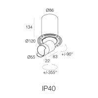 Saturno In&Out F Wall Washer